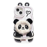 Fangcase Panda Phone Case with Invisible Stand – Cute Full-Cover Protective Case for Girls
