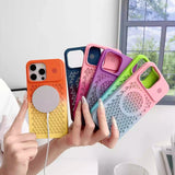 Gradient Cooling iPhone Case with Aromatherapy Slot and MagSafe Support