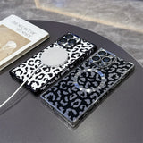 Magnetic Leopard iPhone Case with Bold Electroplated Design