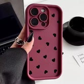 Cute Heart iPhone Phone Case – Full-Cover Protection, Stylish & Girly Design