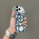 Hollow Magnetic Phone Case | MagSafe Compatible Metal Finish Case