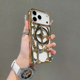 Hollow Magnetic Phone Case | MagSafe Compatible Metal Finish Case