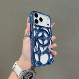 Hollow Magnetic Phone Case | MagSafe Compatible Metal Finish Case