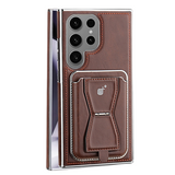 Leather Magnetic Card Wallet, Full Protection, Business Style Samsung Case