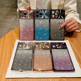 Gradient Glitter iPhone Case with Electroplated Frame