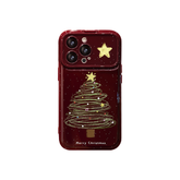 🎄 Santa Tree Christmas Phone Case – Festive Red Gift