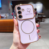 Smile Every Day Case + Magnetic Ring | Wavy Edge Soft Cover for Samsung