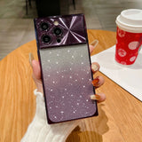 Gradient Glitter iPhone Case with Electroplated Frame