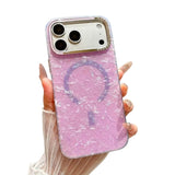 Pearl Glow Magnetic iPhone Case – Quiet Luxury Shell Texture Design