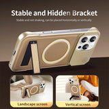 MagSafe-Compatible Case with Leather Texture & Kickstand | Slim Airflow Design