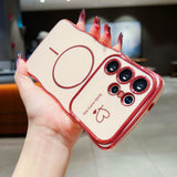 Smile Every Day Case + Magnetic Ring | Wavy Edge Soft Cover for Samsung