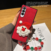 Santa Velvet Christmas Phone Case for Galaxy Z Fold Series – Festive & Protective
