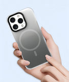 Gradient Magnetic iPhone Case – Shockproof Clear Ombre Cover