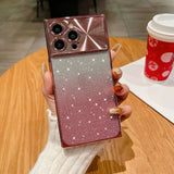 Gradient Glitter iPhone Case with Electroplated Frame