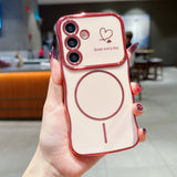 Smile Every Day Case + Magnetic Ring | Wavy Edge Soft Cover for Samsung