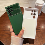 Liquid Silicone Full-Lens Samsung Case – Matte Shockproof Protection