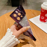 Gradient Glitter iPhone Case with Electroplated Frame