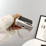 Galaxy Z Flip Pearl Heart Handle Case – Patchwork Protective Mini Bag