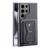 Leather Magnetic Card Wallet, Full Protection, Business Style Samsung Case