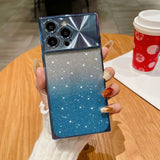 Gradient Glitter iPhone Case with Electroplated Frame