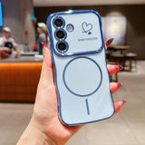 Smile Every Day Case + Magnetic Ring | Wavy Edge Soft Cover for Samsung