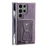 Leather Magnetic Card Wallet, Full Protection, Business Style Samsung Case