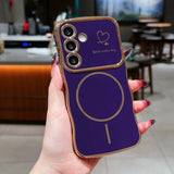 Smile Every Day Case + Magnetic Ring | Wavy Edge Soft Cover for Samsung