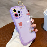 Transparent Wrist Strap Stand Clear Phone Case – Shockproof