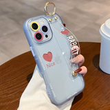 Transparent Wrist Strap Stand Clear Phone Case – Shockproof