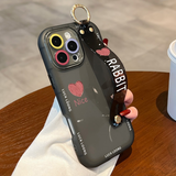 Transparent Wrist Strap Stand Clear Phone Case – Shockproof