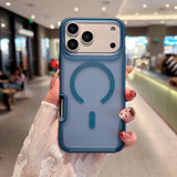 Colorful MagSafe iPhone Case with Hand Strap – Shockproof & Stylish