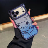 Hello Bear Gradient iPhone Case – Soft Glow, Full Protection & Removable Glitter Insert