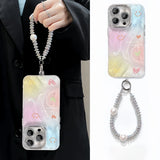 Smile Rainbow iPhone Case – With Optional Pearl Bracelet Strap