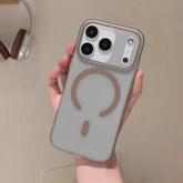 MagSafe Clear Matte iPhone 17 Case – Slim Fit & Camera Protection