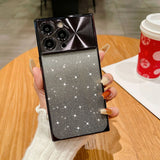 Gradient Glitter iPhone Case with Electroplated Frame