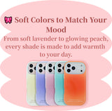 Gradient Aesthetic iPhone Case for Women – Full Protection + Soft Blush Colors