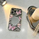 Dreamy Glam Butterfly Mirror iPhone Case – Soft Glam Style & Full Protection