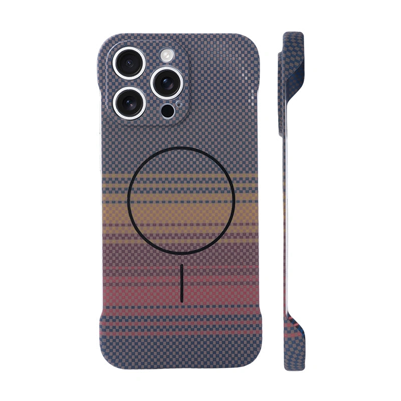 Sunset Geometry Magnetic Case – Slim & Heat-Dissipating iPhone Cover