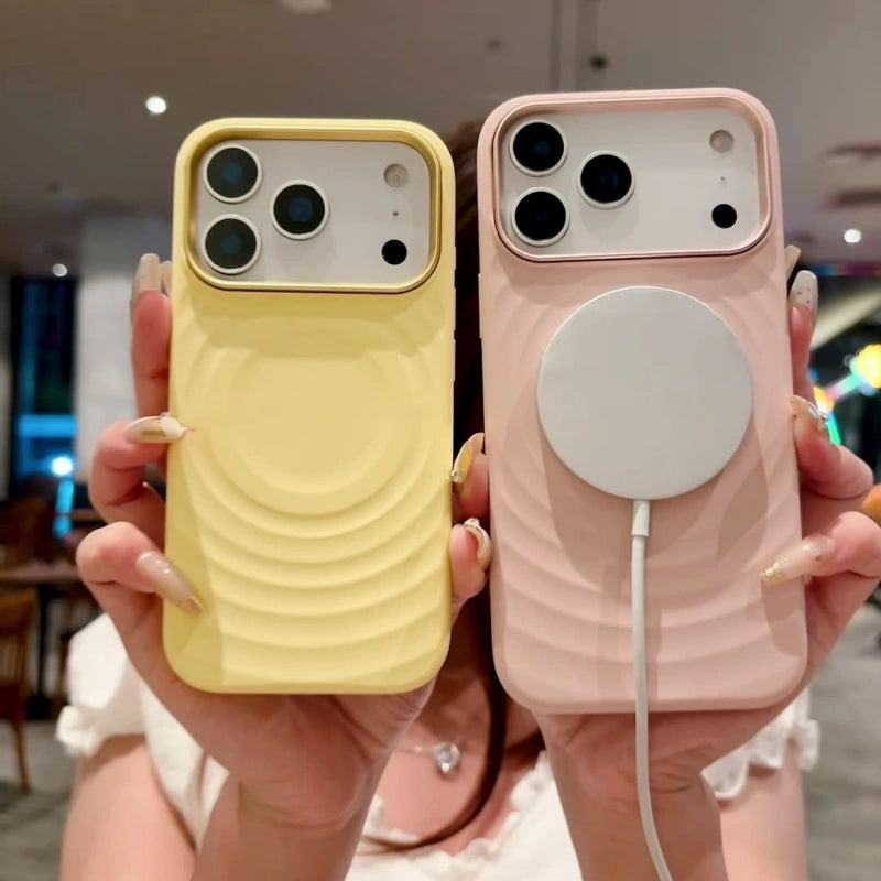 MagSafe Silicone Case for iPhone 17 Series | Wave Texture