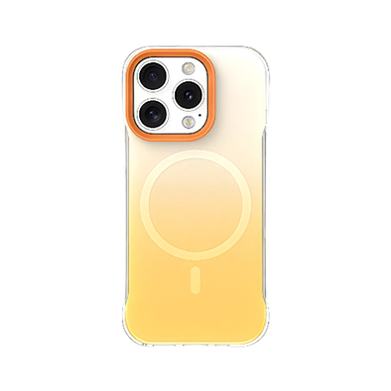 Gradient Magnetic iPhone Case – Shockproof Clear Ombre Cover