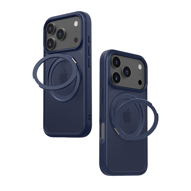 iPhone 17 MagSafe Stand Case – Frosted Matte, Slim & Protective