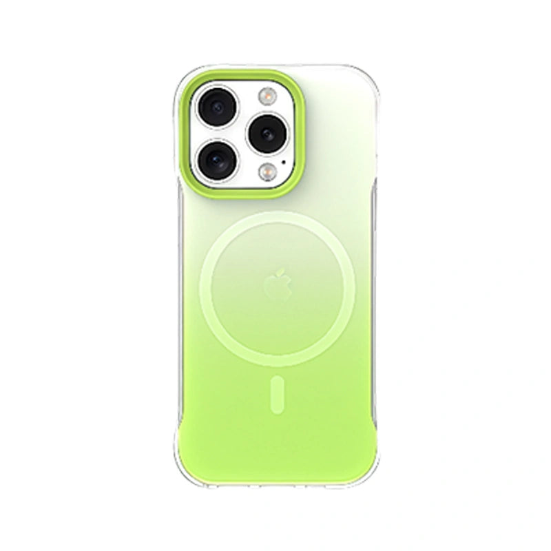Gradient Magnetic iPhone Case – Shockproof Clear Ombre Cover