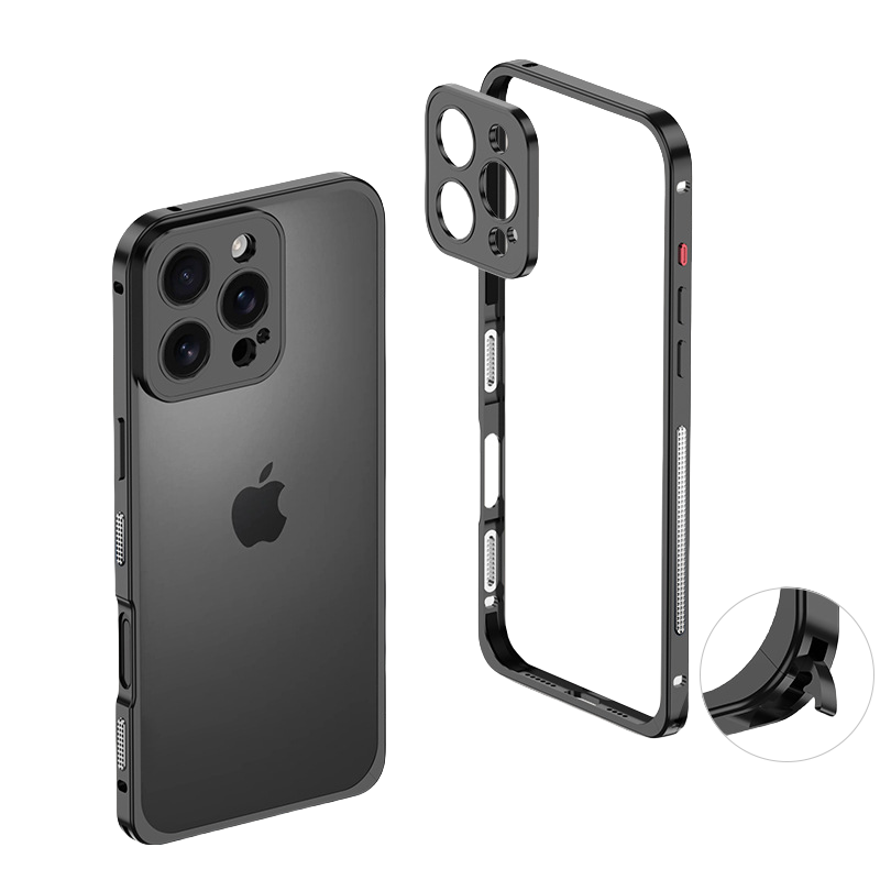 Snap-Lock Edge，Metal Lens Guard，Ultra-Slim Aluminum iPhone Case