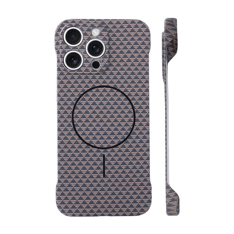 Sunset Geometry Magnetic Case – Slim & Heat-Dissipating iPhone Cover