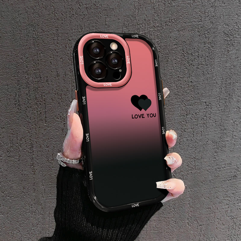 Gradient Matte iPhone Case – LOVE YOU & LUCKY Smiley Designs