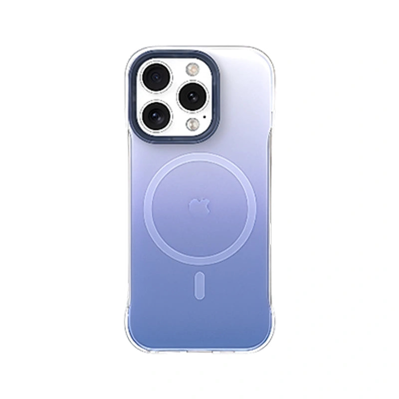 Gradient Magnetic iPhone Case – Shockproof Clear Ombre Cover