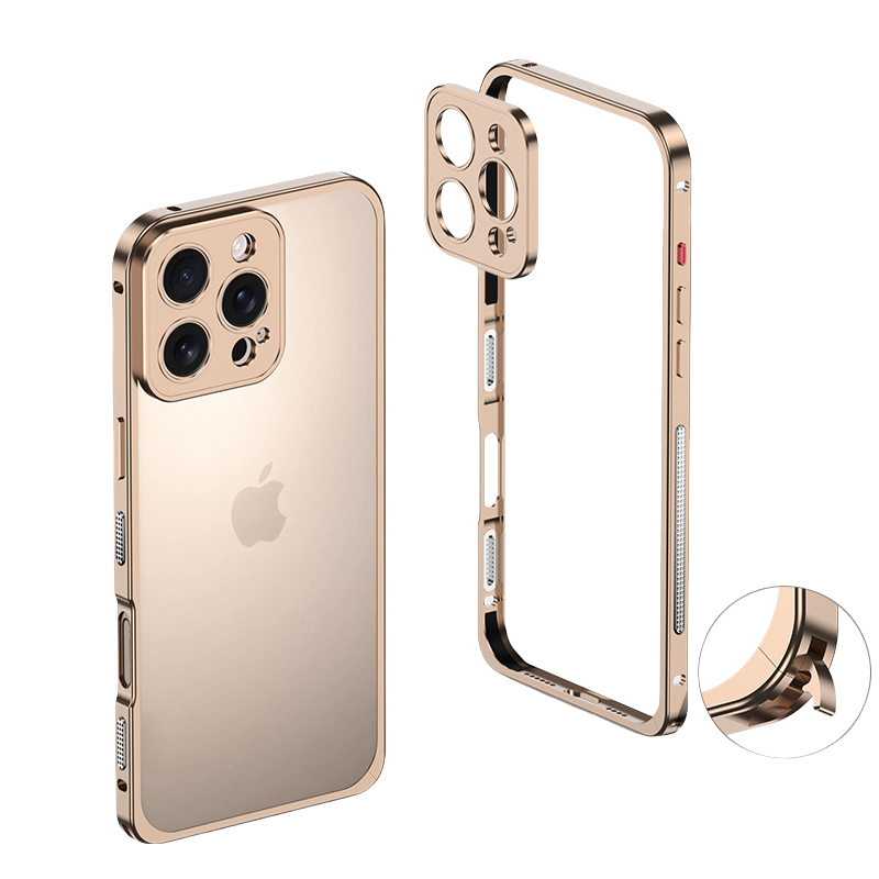 Snap-Lock Edge，Metal Lens Guard，Ultra-Slim Aluminum iPhone Case