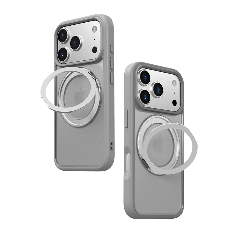 iPhone 17 MagSafe Stand Case – Frosted Matte, Slim & Protective