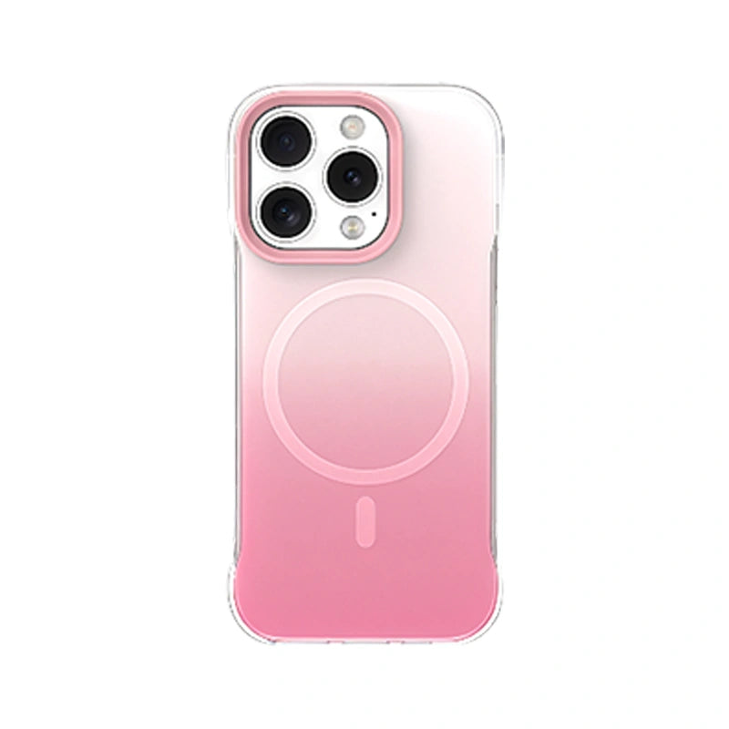 Gradient Magnetic iPhone Case – Shockproof Clear Ombre Cover