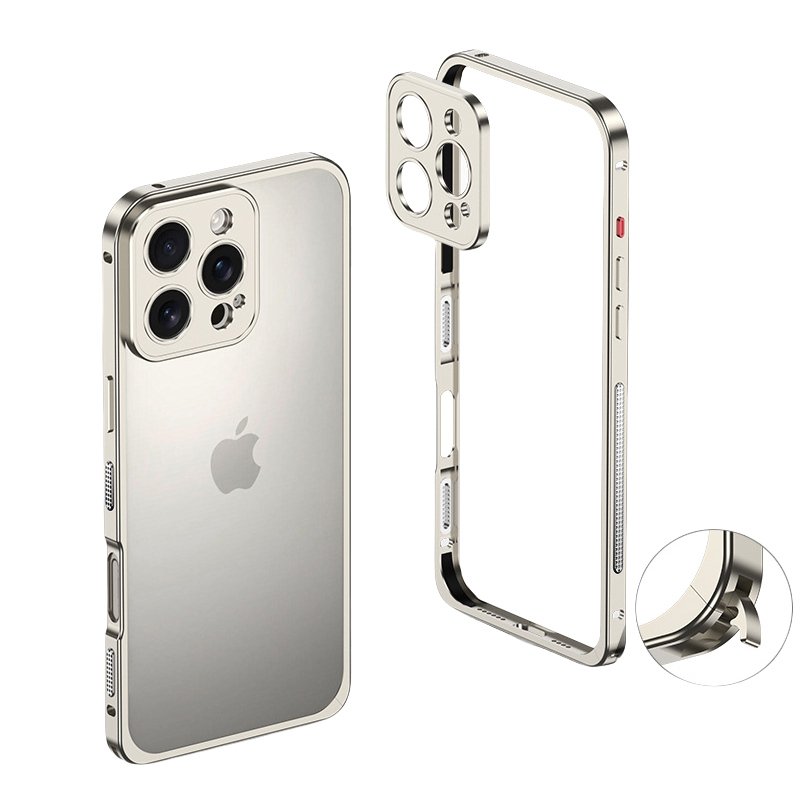 Snap-Lock Edge，Metal Lens Guard，Ultra-Slim Aluminum iPhone Case